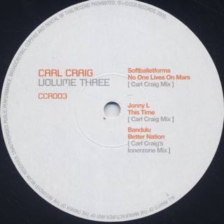 Carl Craig / Volume Three back