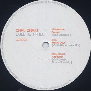 Carl Craig / Volume Three label
