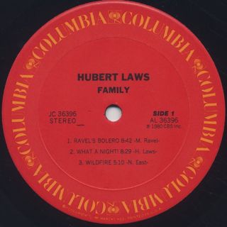Hubert Laws / Family label