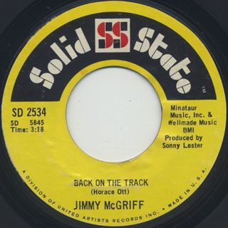 Jimmy McGriff / Chris Cross c/w Back On The Track ② back