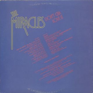 Miracles / Don't Cha Love It back