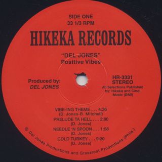 Del Jones' Positive Vibes / S.T. label