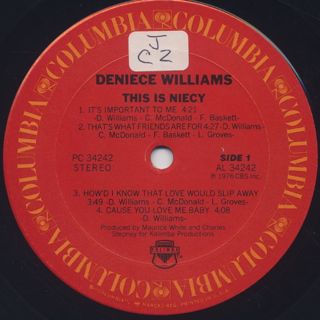 Deniece Williams / This Is Nicey label