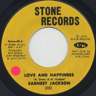 Earnest Jackson / Love And Happiness front