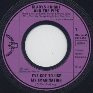 Gladys Knight & The Pips / I've Got To Use My Imagination label