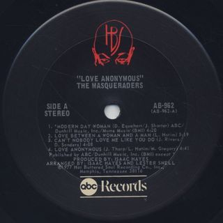 Masqueraders / Love Anonymous label