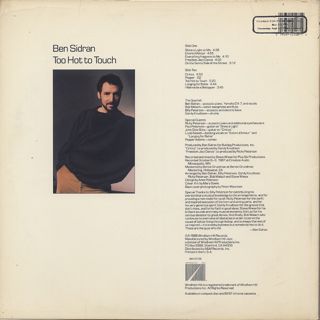Ben Sidran / Too Hot To Touch back