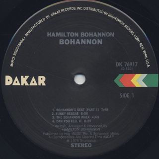 Hamilton Bohannon / Bohannon label