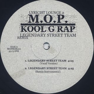 M.O.P. & Kool G Rap / Legendary Street Team front
