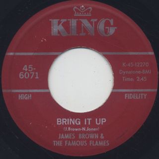 James Brown & The Famous Flames / Bring It Up c/w Nobody Knows front