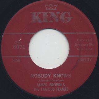 James Brown & The Famous Flames / Bring It Up c/w Nobody Knows back