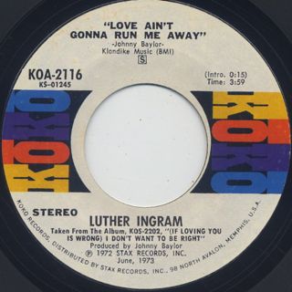 Luther Ingram / To The Other Man back