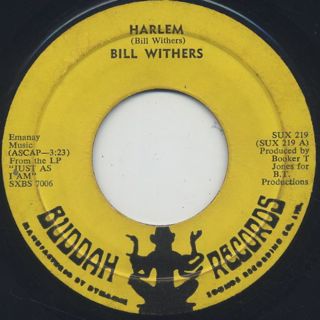 Bill Withers / Harlem c/w Ain't No Sunshine front