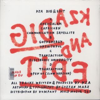 KZA / Dig And Edit (2LP) back