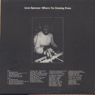 Leon Spencer / Where I'm Coming From back