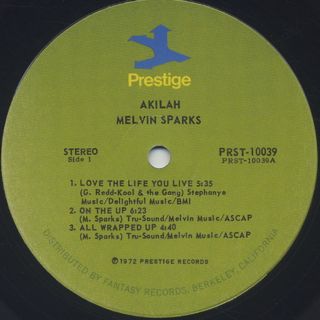 Melvin Sparks / Akilah label