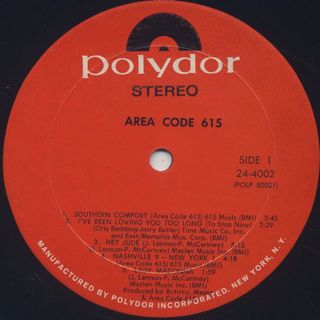Area Code 615 / S.T. label