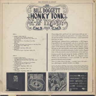 Bill Doggett / Honky Tonk A La Mod back