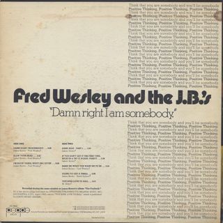 Fred Wesley and The J.B.'s / Damn Right I Am Somebody back