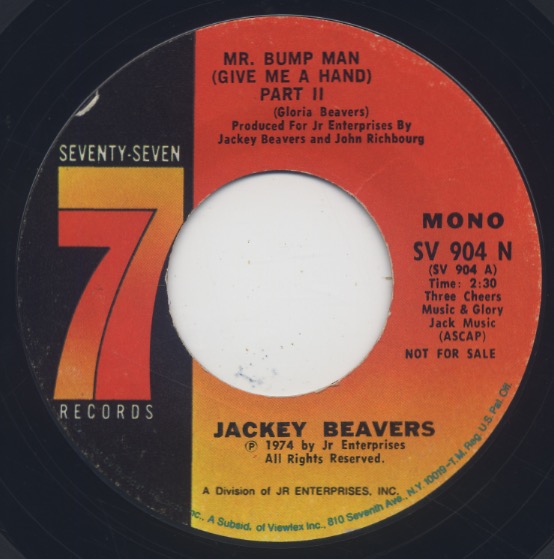 Jackey Beavers / Mr. Bump Man (Give Me A Hand) Part II (Mono) c/w (Stereo)-1