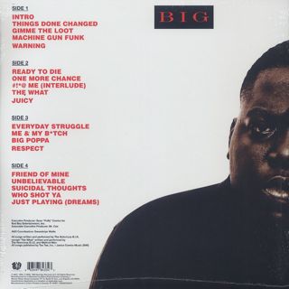 Notorious B.I.G. / Ready To Die back