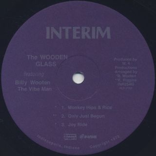 The Wooden Glass Featuring Billy Wooten / The Wooden Glass Recorded Live label