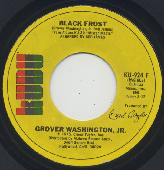 Grover Washington, Jr. / Mister Magic c/w Black Frost back