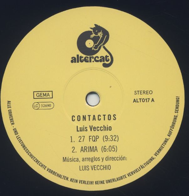 Luis Vecchio / Contactos label