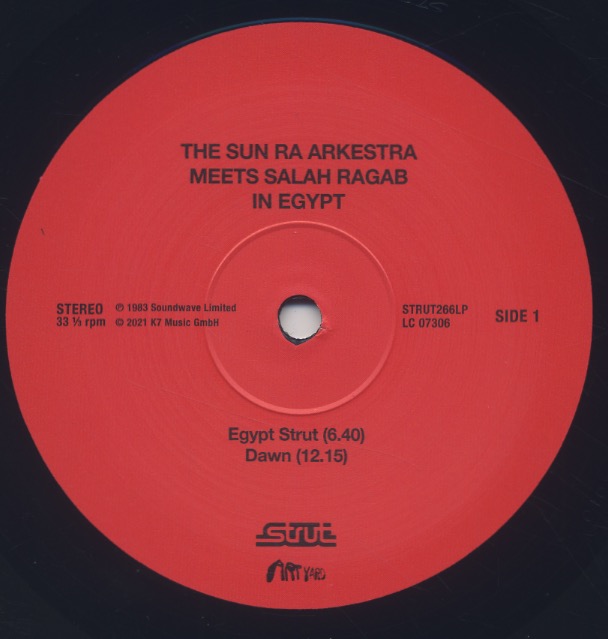 Sun Ra Arkestra & Salah Ragab Plus The Cairo Jazz Band / In Egypt label